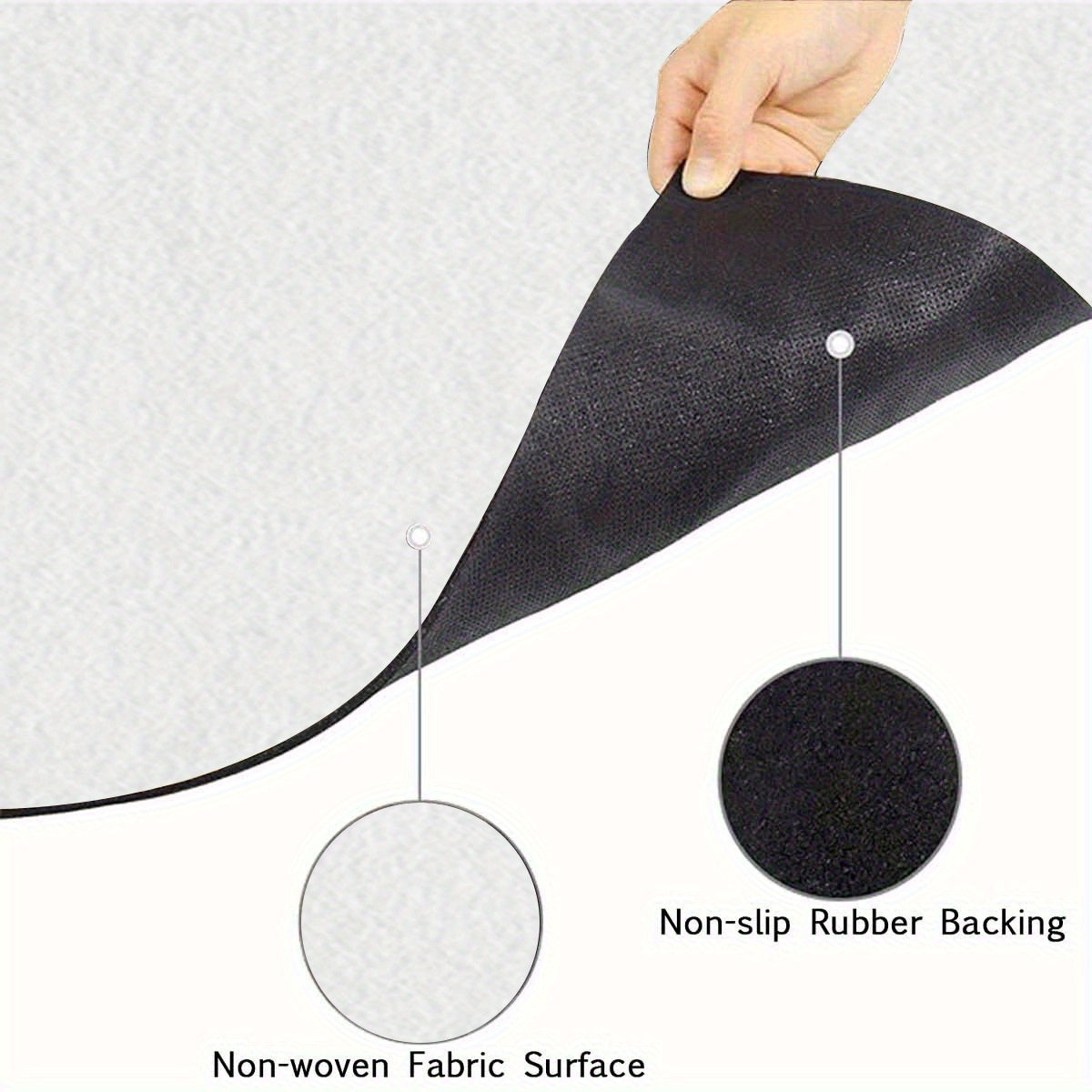 1pc 2D Flat Print Cobblestone Style Welcome Doormat, Durable & Washable, Non-Slip Mat For Indoor & Outdoor Entrance, Easy To Clean, Suitable For Living Room, Bedroom, Bathroom, Kitchen, Entryway, Perfect Home Decor, Summer