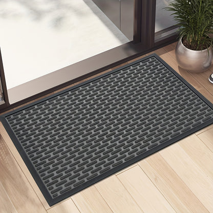 1pc, Non Slip Absorbent Front Door Mat, Dirt Resistant Welcome Door Mat Low Profile Entryway Mat For Inside House Entry, Patio, Garage, Perfect For Home Decoration, Christmas, Thanksgiving, Mother'S Day, Juneteenth