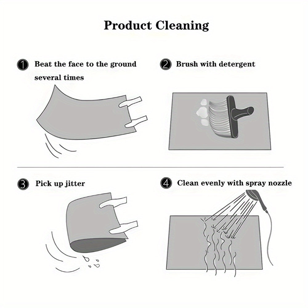 Extra Durable Dirt-Trapping Door Mat - Non-Slip, 24x16in\u002F 30x18in - Indoor\u002F Outdoor, Low-Profile, Easy-Clean Home Gift